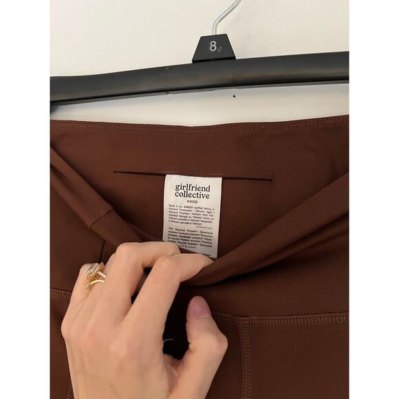 NWOT Girlfriend Collective Brown Earth Compressive High-Rise Leggings - Picture 2 of 4